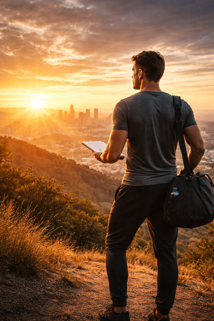 Man at sunrise representing a 90-day personal reset