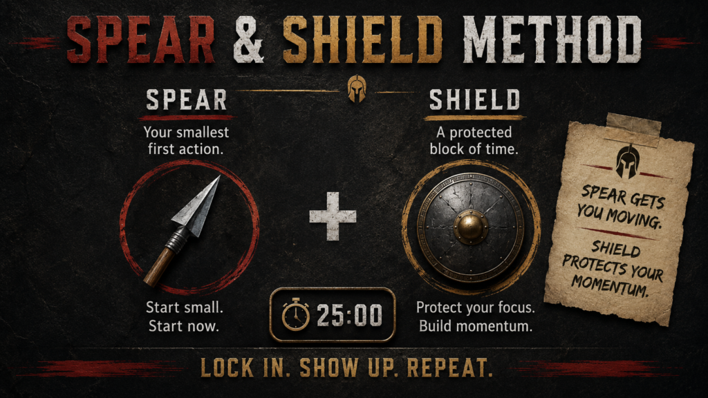 Spear and shield